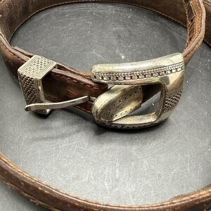 Onyx By Brighton Leather Belt Size 38